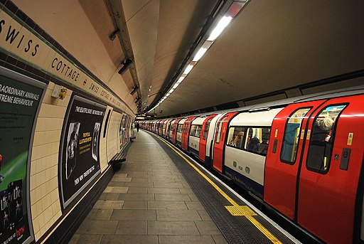 Swiss Cottage tube station, North London