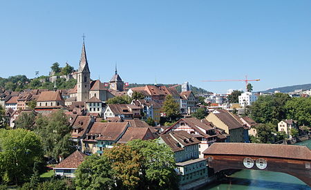 Switzerland Baden oldcityview