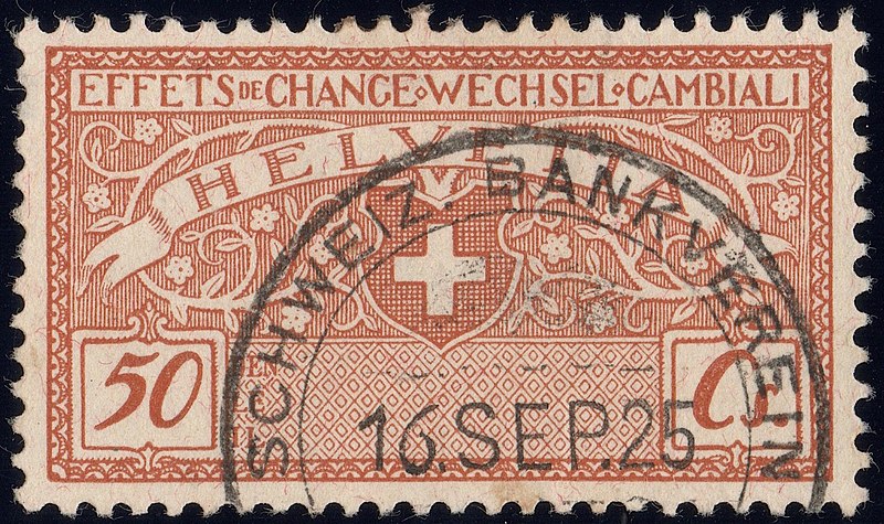 File:Switzerland federal bill of exchange revenue 1920 50c-33A.jpg