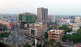 Sylhet city aerial view