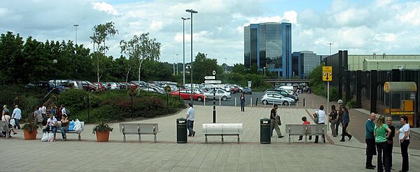 The town of Telford (formerly Dawley New Town) was created from a number of towns which were joined around a central service area.