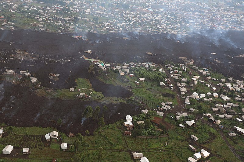 File:The Nyirangongo volcano, one of the most active in the Great Lakes region, erupted on Saturday, May 22, causing the displacement of populations who feared for their safety (51229417759).jpg