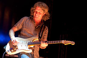 Thomas Bulg mit Fender Stratocaster