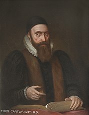 Thomas Cartwright was a leading Puritan and promoter of presbyterianism in the reign of Elizabeth I Thomas Cartwright.jpg