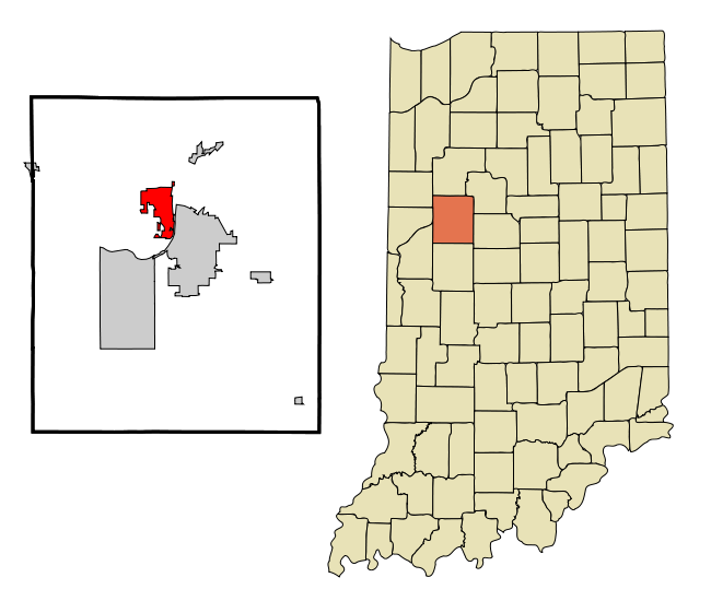 File:Tippecanoe County Indiana Incorporated and Unincorporated areas West Lafayette Highlighted.svg