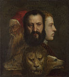 Titian and workshop, An Allegory of Prudence, circa 1550–65