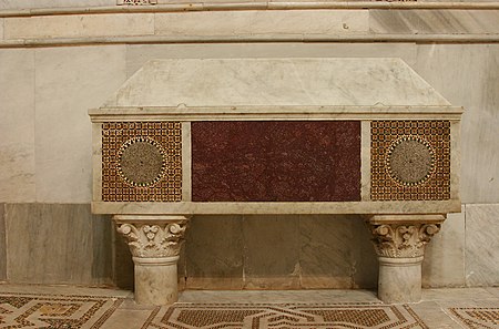 Tomb of Margaret of Navarre - Cathedral of Monreale - Italy 2015.JPG