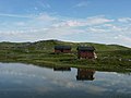 Il rifugio Tverrbrennstua, 555 m di quota, a Bodø, Nordland.