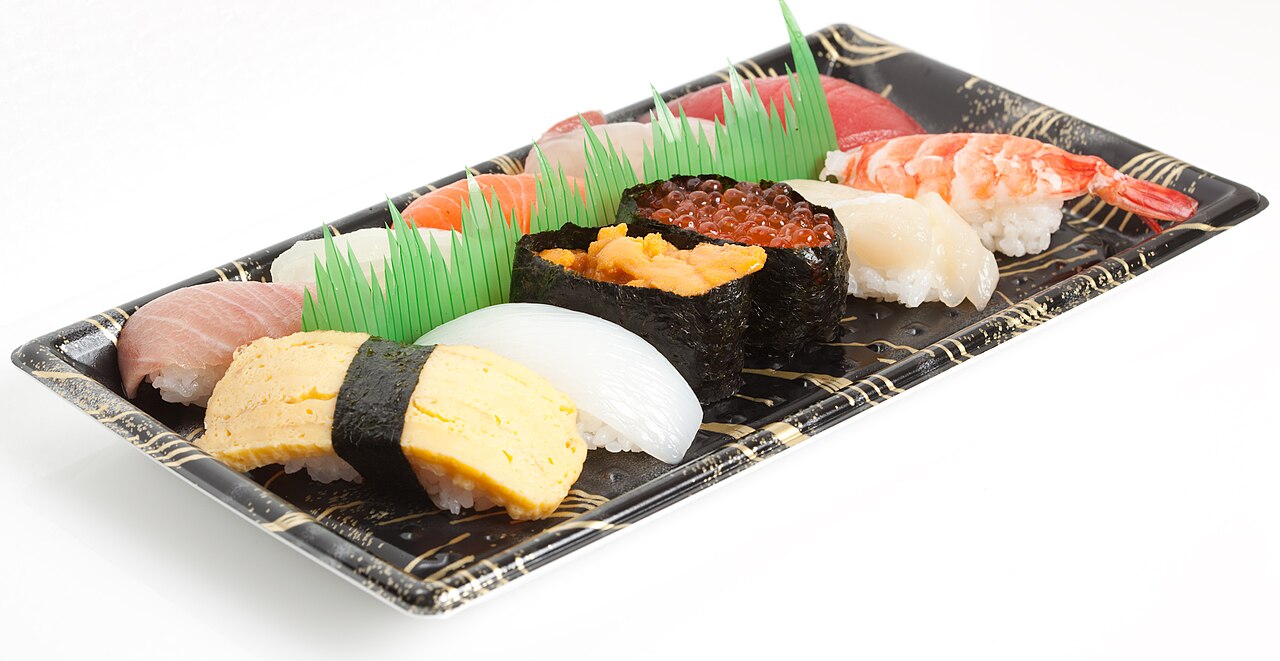 Korting Verlichting rekenmachine File:Typical japanese sushi set.jpg - Wikimedia Commons