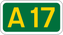 A17 road shield