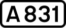 A831 road