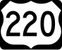 US Route 220 Markierung