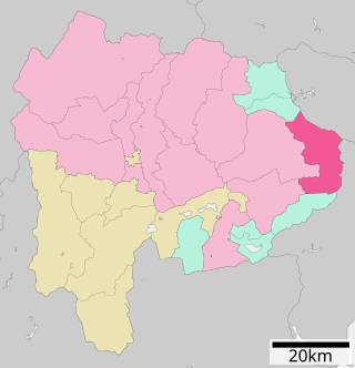上野原市位置図