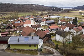 Unteremmendorf, view from the Torfelsen