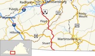 Virginia State Route 8 State highway in Virginia, United States