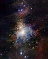 צילום באינפרא אדום של ערפילית אוריון על ידי הטלסקופ VISTA
