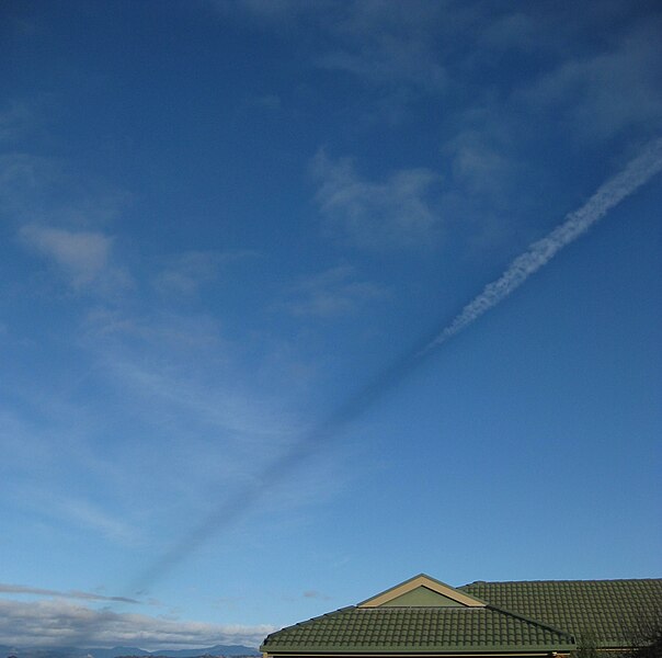 Volumentric shadow from a jet contrain