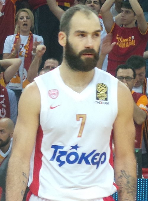 Spanoulis with Olympiacos in 2013