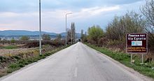 Via Egnatia by Resen in North Macedonia, now part of A-3 motorway Via Egnatia.jpg