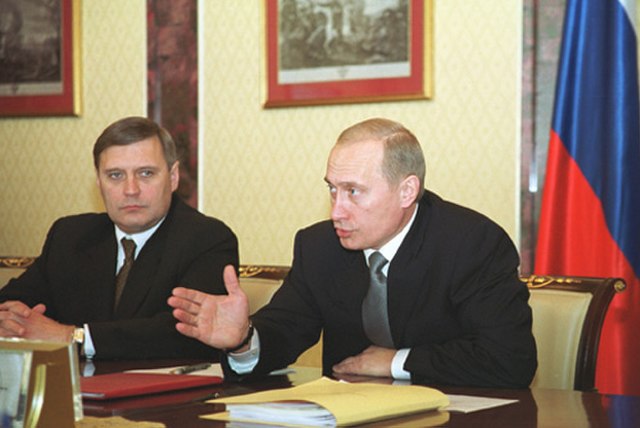 Kasyanov with Vladimir Putin, 2000