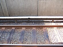 Third rails used to power trains usually result in the death by electrocution of anyone who comes into direct contact with them. WMATA third rail at West Falls Church.jpg