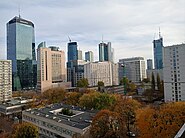 Warszawa - panorama miasta jesienią 2021
