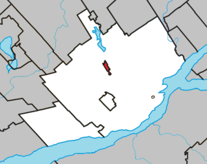 Localizare în aglomerarea din Québec