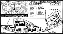 Plano geral da exposição do Deutscher Werkbund em Colônia, 1914
