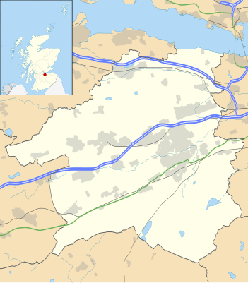 Mapa de localización de West Lothian