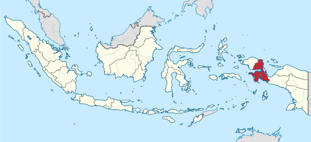 西巴布亚省在印度尼西亚的位置