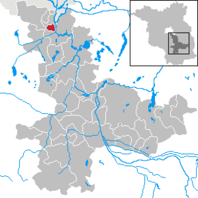 Poziția Wildau pe harta districtului Dahme-Spreewald