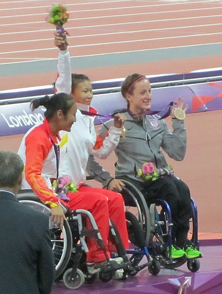 File:Women's 100m T54 Victory Ceremony (cropped).jpg