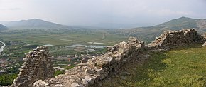 Вид на равнину Задрима из замка Скандербега в городе Лежа