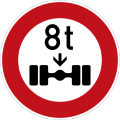 軸種限制Axle load limit