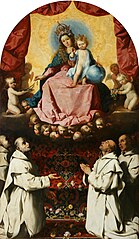 Virgin of the Rosary with Two Carthusians
