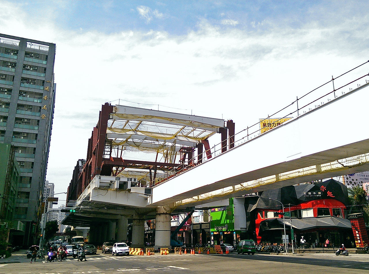 台中房市吃不到「捷運通車利多」，多個站點房價下滑。（截取自維基百科）