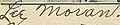 "Lee Moran" signature on 27 March 1915 on photo - Nestor Film Studio Comedy Company (cropped).jpg