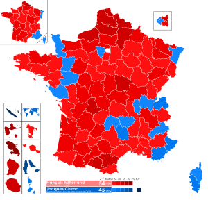 Élection présidentielle française de 1988 T2 carte départements & régions.svg
