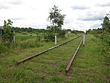 Ķeipenes stacijas sliežu beigas Rīgas virzienā