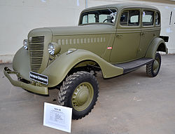 En GAZ-61 i ett museum