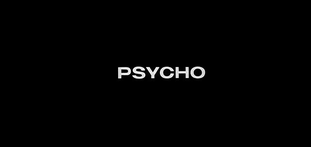 Psycho title sequence