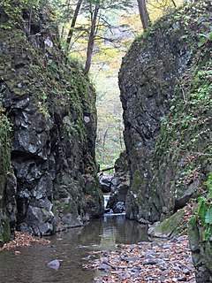 北海道豊頃町二宮の小川の滝の下流側画像