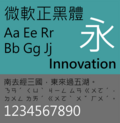 Miniatura para Microsoft JhengHei