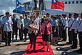 Tsai ja Marshallinsaarten presidentti, Hilda Heine, lokakuussa 2017.
