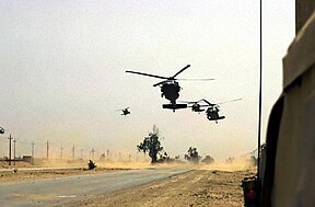 Helikopter Black Hawk 101st Airborne Division memasuki Irak.