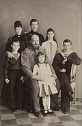 Tsaar Alexander III van Rusland en zijn familie, 1888