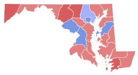 1934 Maryland gubernur hasil pemilihan peta oleh county.svg