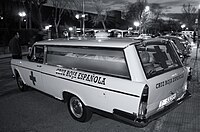 Ambulancia Seat 1500 de la Cruz Roja Española de 1967.