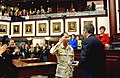 1st Sergeant Baker (Representative Carey Baker) presents to his Commander in Chief Governor Jeb Bush a United States Flag from Alpha Company of the Florida National Guard.jpg