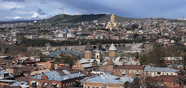 Панорама Тбилиси, столицы Грузии